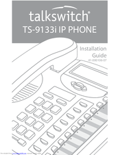 Talkswitch TS-9133i Installation Manual