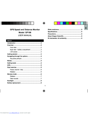 Oregon Scientific GP108 User Manual