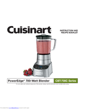 Cuisinart CBT-700C Series Instruction And Recipe Booklet