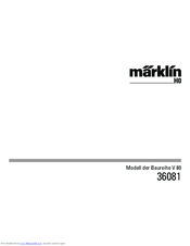 Marklin 36081 Instruction Manual
