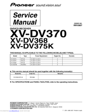 Pioneer XV-DV368 Service Manual
