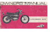 Indian Motorcycle 1972 Super Enduro SE-74 Owner's Manual