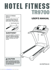 Hotel Fitness TR9700 HF-TR9700.0 User Manual