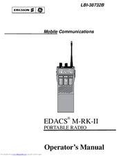 Ericsson EDACS M-RK-II Operator's Manual