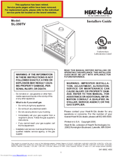 Heat-N-Glo SL-350TV Installer's Manual