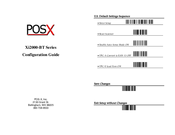 POS-X Xi2000-BT Series Configuration Manual