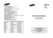 Samsung LE26R3 Owner's Instructions Manual