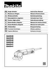 Makita GA6040 Instruction Manual
