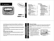 Motorola world line flx Quick Reference Card