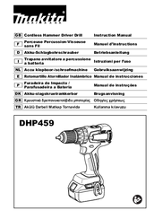 Makita DHP459 Instruction Manual
