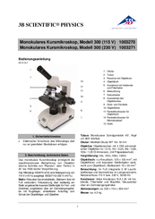 3B SCIENTIFIC PHYSICS 300 1003270 Instruction Manual