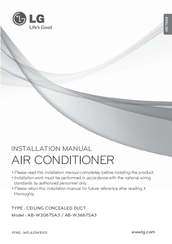 LG AB-W3067SA3 Installation Manual
