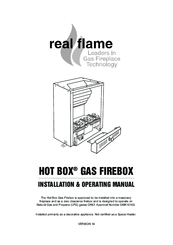 Real Flame HOT BOX Installation & Operating Manual