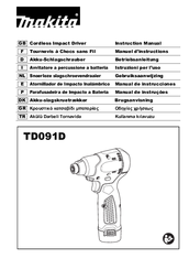 Makita TD091D Instruction Manual