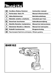 Makita BHR162 Instruction Manual