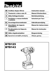 Makita BTD143 Instruction Manual