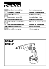 Makita DFS451 Instruction Manual