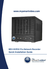 MSV MSV-NVR32 Quick Installation Manual