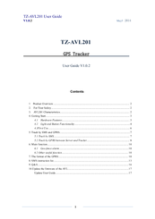Tzone TZ-AVL201 User Manual