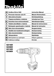 Makita 6236D Instruction Manual