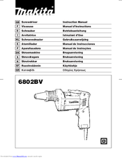 Makita 6802BV Instruction Manual