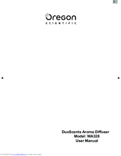Oregon Scientific WA328 User Manual