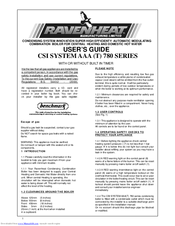 Ravenheat CSI SYSTEM AAA 780 Series User Manual