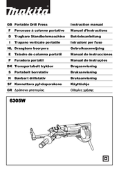 Makita 6305W Instruction Manual