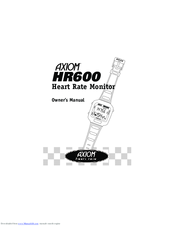 Axiom HR600 Owner's Manual