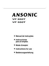 Ansonic VF 550 T Instructions For Use Manual