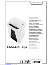 securio B 34 Operating Instructions Manual
