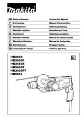 Makita HR2450F Instruction Manual