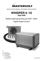 Mastervolt WHISPER 10 Installation Manual