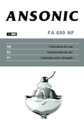 Ansonic FA 690 NF Instructions For Use Manual