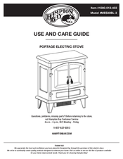 HAMPTON BAY MES30BL-3 Use And Care Manual