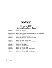 ADTRAN NetVanta 5305 Hardware Installation Manual