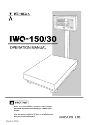 ISHIDA iwq-150/30 Operation Manual
