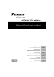 Daikin ERLQ006BAV39 Installation Manual