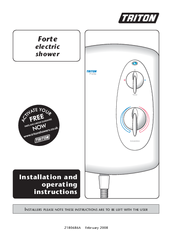 Triton Forte Installation And Operating Instructions Manual