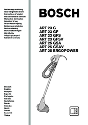 Bosch ART 23 G Operating Instructions Manual