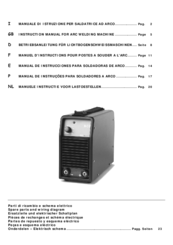 Elettro MMA 147 Instruction Manual