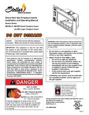 Stellar Hearth LG-INS Installation And Operating Manual