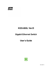 Kti KGS-800L User Manual