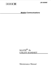 Ericsson MASTR IIe Maintenance Manual