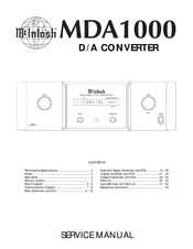 McIntosh MDA1000 Service Manual