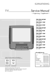 Grundig TVR 3740 FT/GB Service Manual