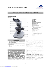 3B SCIENTIFIC PHYSICS 1012404 Instruction Manual