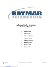 Raymar Alliance V.32/14.4 Instruction Manual