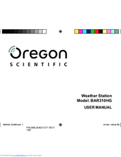 Oregon Scientific BAR310HG User Manual