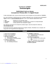 Conceptronic C300GBRS4 Quick Start Manual